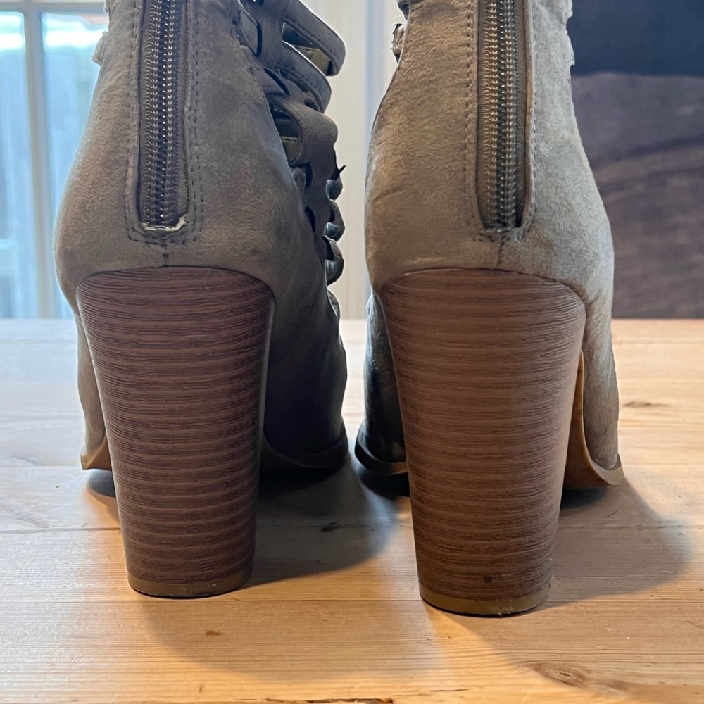 Guess Open Toe Advin Caged Bootie - image 3